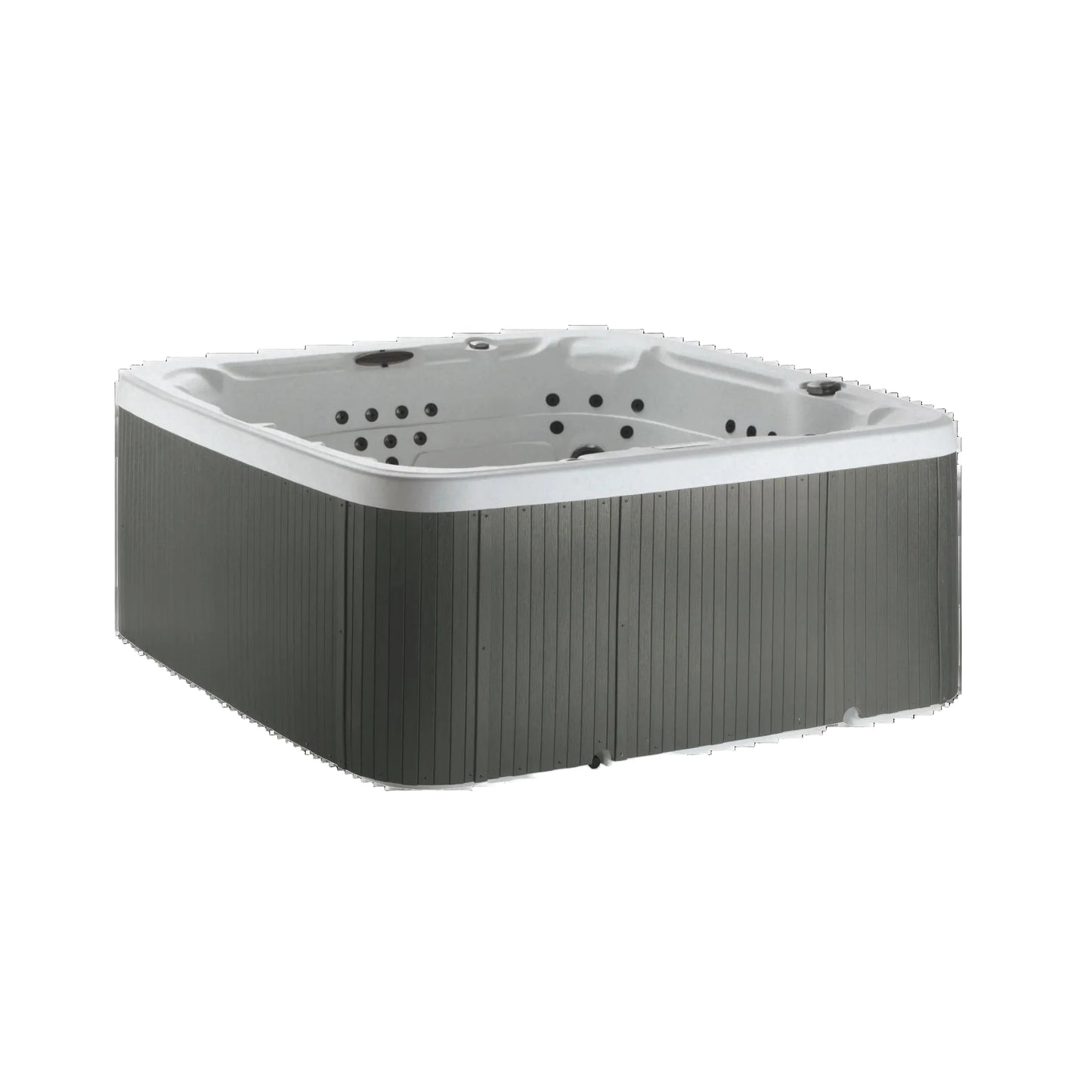 LS700DX Pillow Bundle - 7 Person, 90-Jet, 220-Volt, Sea Salt/ Coastal Gray with Spa Pillows Included!