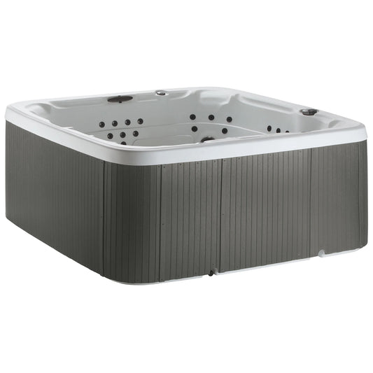 LS700DX Pillow Bundle - 7 Person, 90-Jet, 220-Volt, Arctic White/ Coastal Gray with Spa Pillows Included!