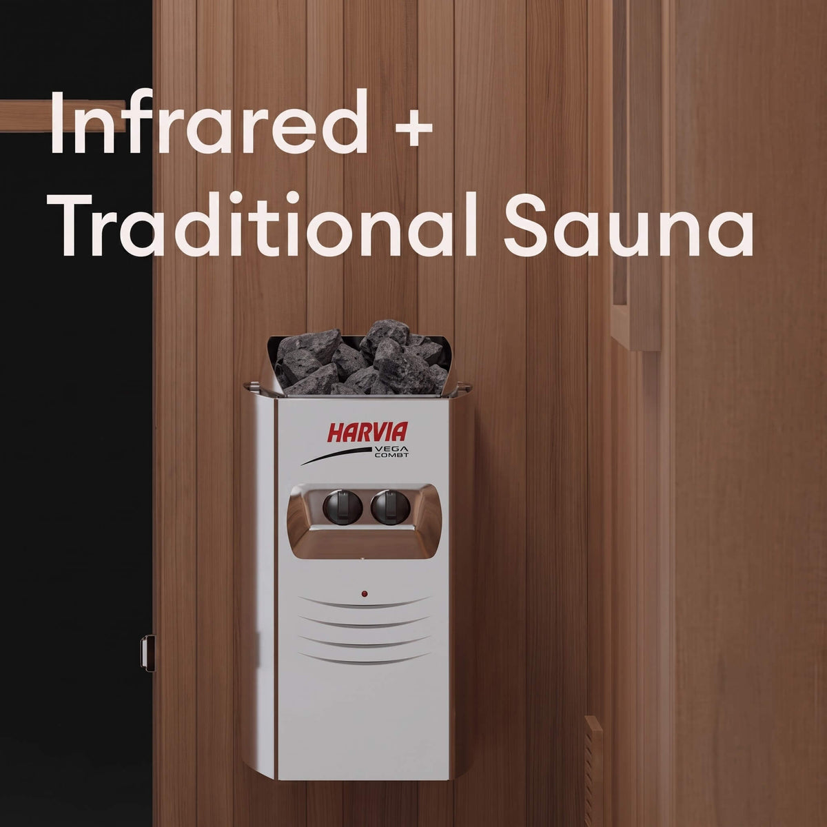 Finnmark Trinity 2-Person Home Infrared & Steam Sauna Combo