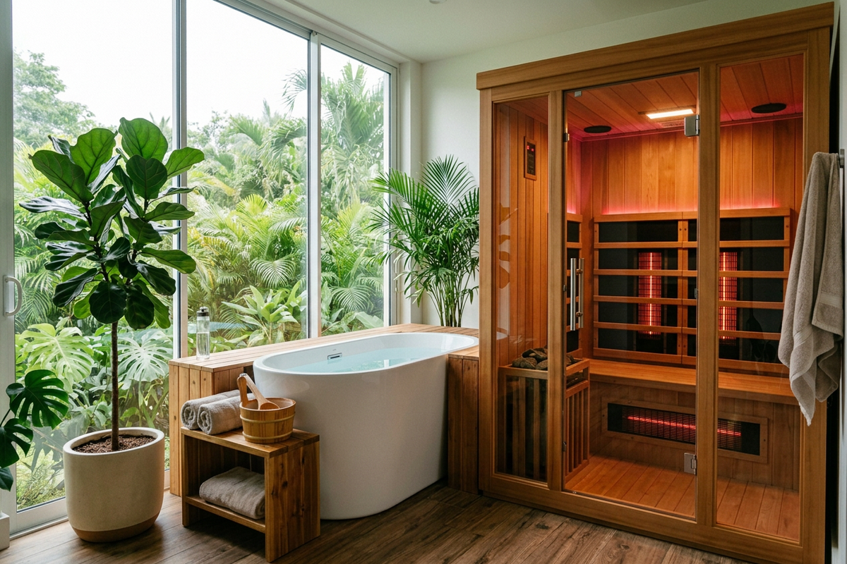 Contrast Therapy Bundle: Indoor Infrared Sauna/Cold Plunge Combo