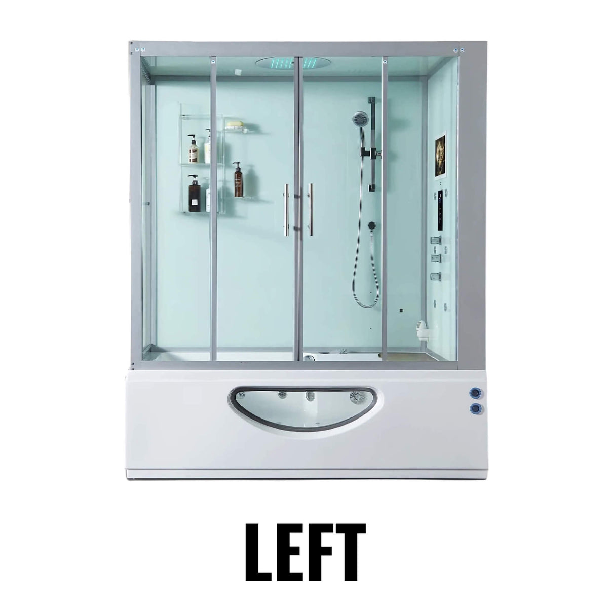Maya Bath Platinum Catania Steam Shower With 6 Acupuncture Jets