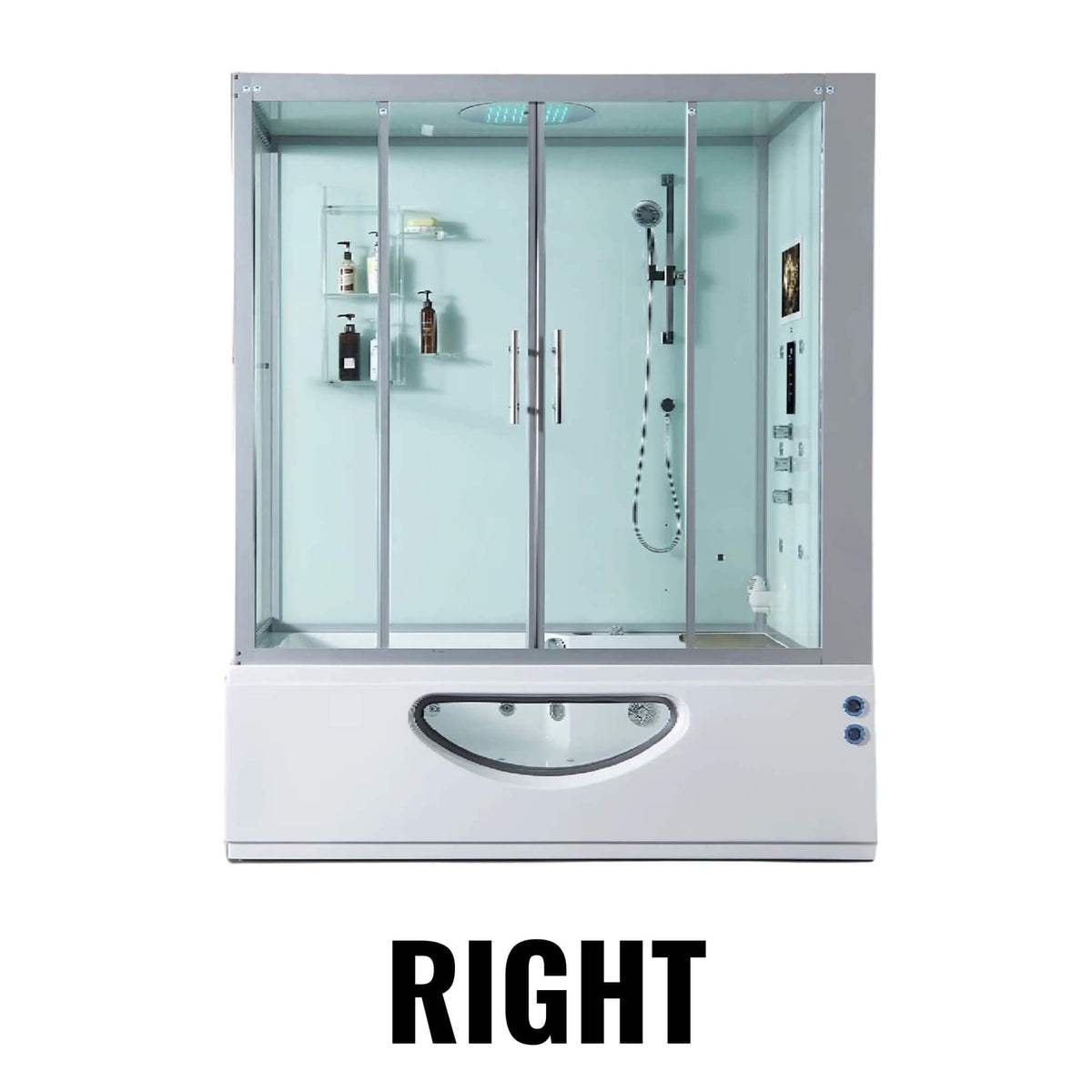 Maya Bath Platinum Catania Steam Shower With 6 Acupuncture Jets