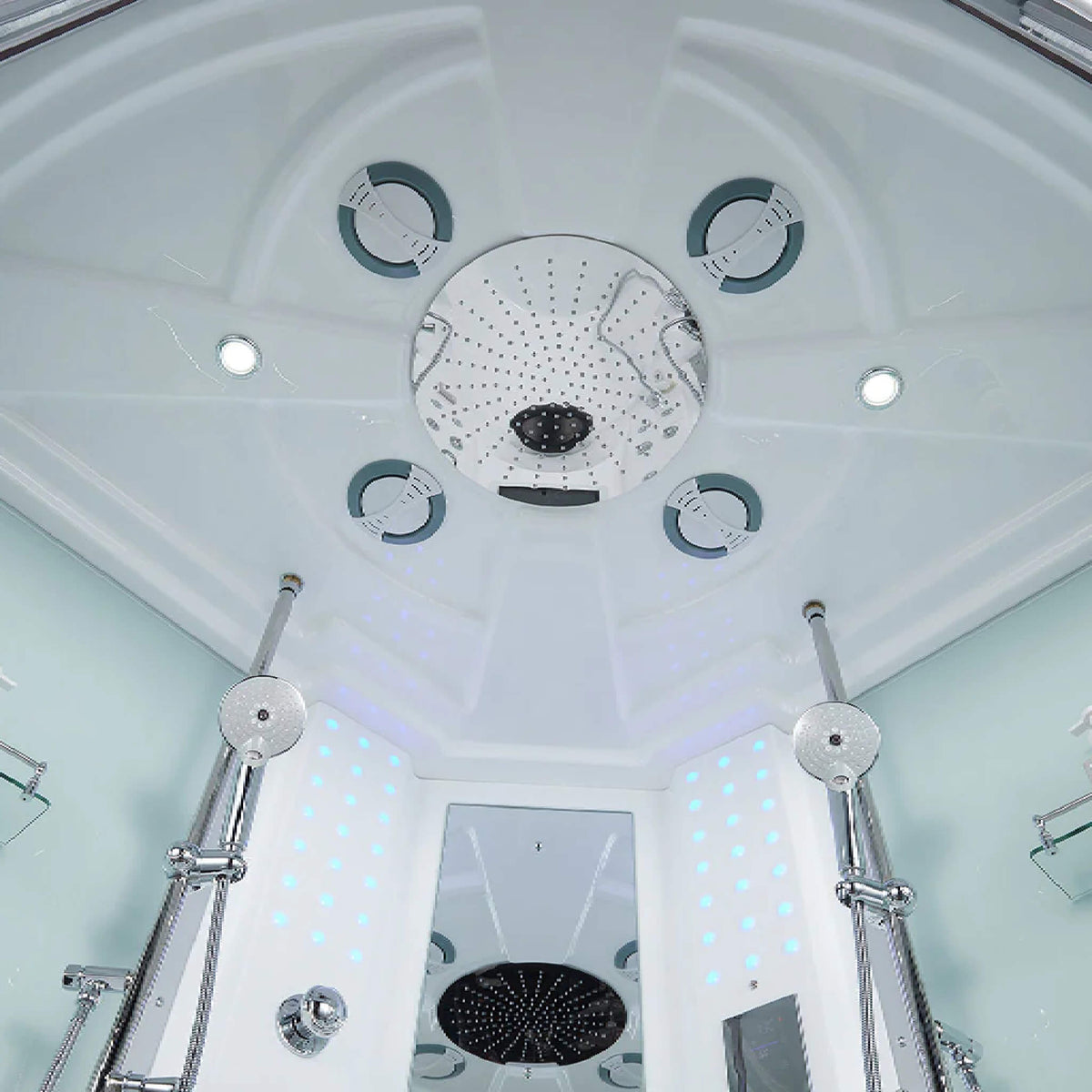 Maya Bath Platinum Superior Steam Shower With Foot Massager