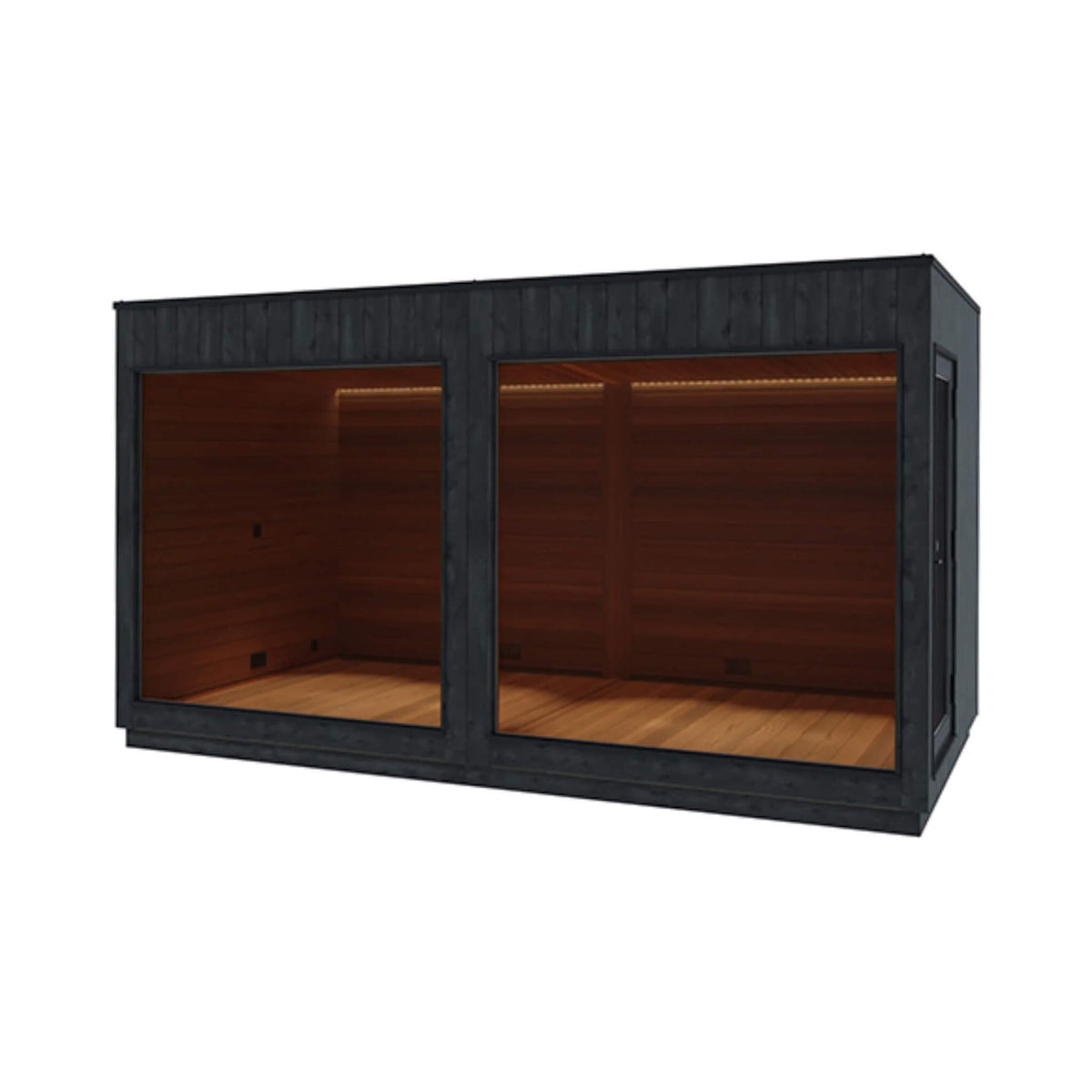 ThermaSol Nordic Misty XL 1-Entrance Outdoor Sauna Lounge (Made-To-Order)