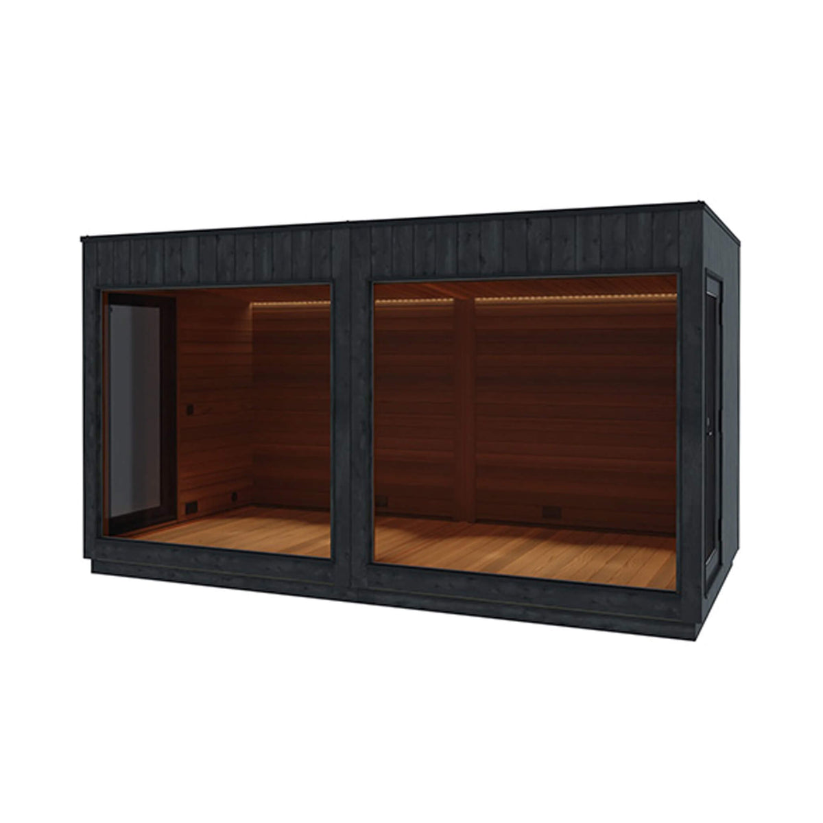 ThermaSol Nordic Misty XL Lounge 2-Entrance Outdoor Sauna Cabin (Made-To-Order)