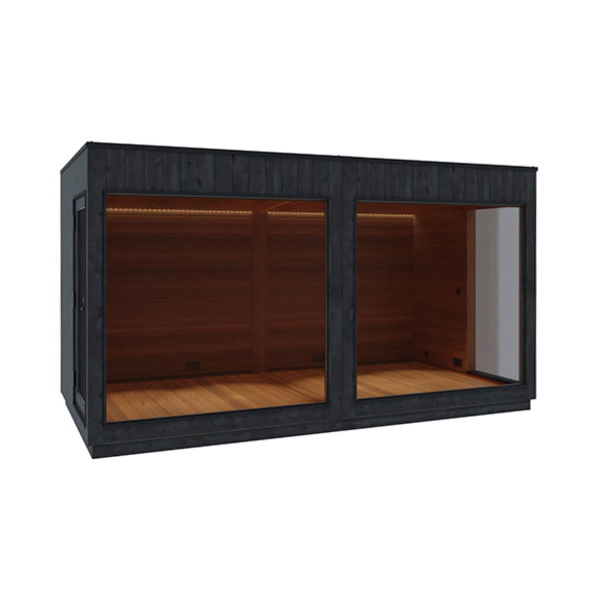 ThermaSol Nordic Misty XL Lounge 2-Entrance Outdoor Sauna Cabin (Made-To-Order)