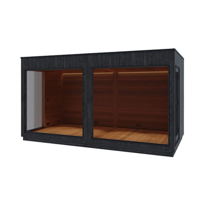 ThermaSol Nordic Misty XL Lounge 2-Entrance Outdoor Sauna Cabin (Made-To-Order)